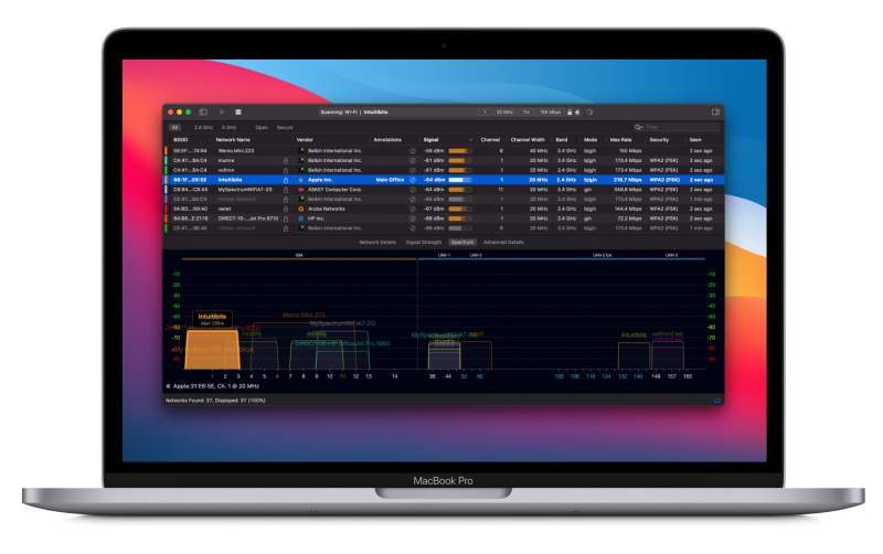 WiFi Explorer - Wi-Fi Scanner and Analyzer for Mac